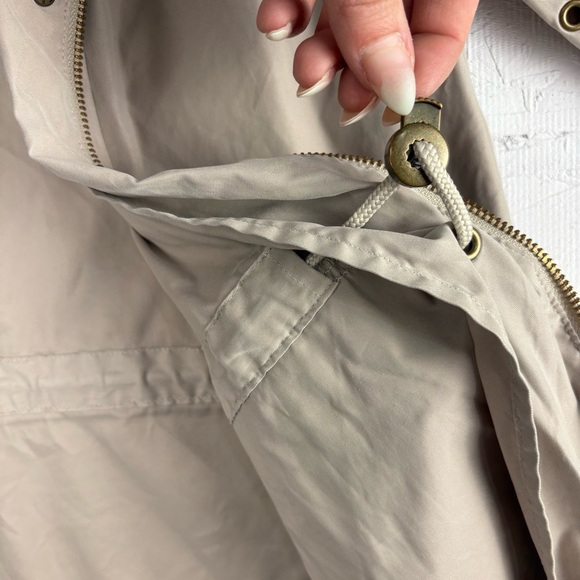 VTG Nordstrom Women's Creamy Jacket Petite M Hidden Hood - Picture 7 of 7
